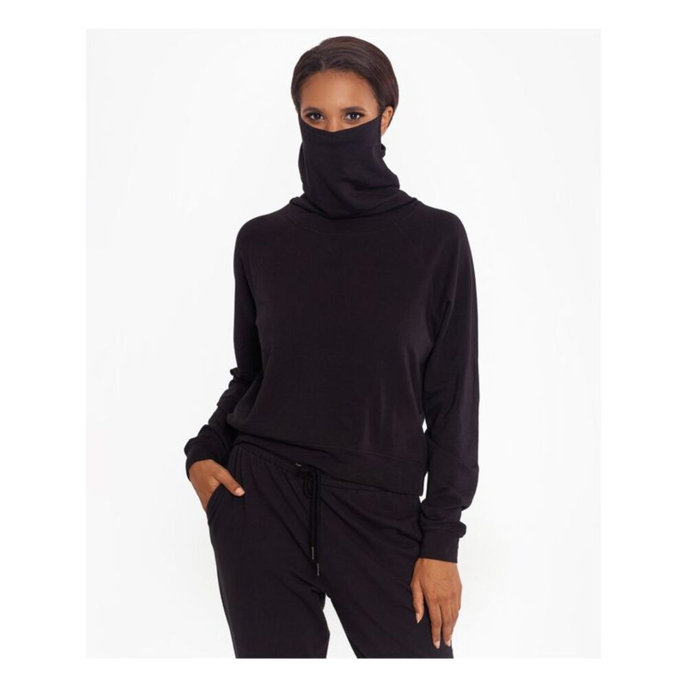 BAM BY BETSY & ADAM Womens Black Stretch Pocketed Sweatshirt XS